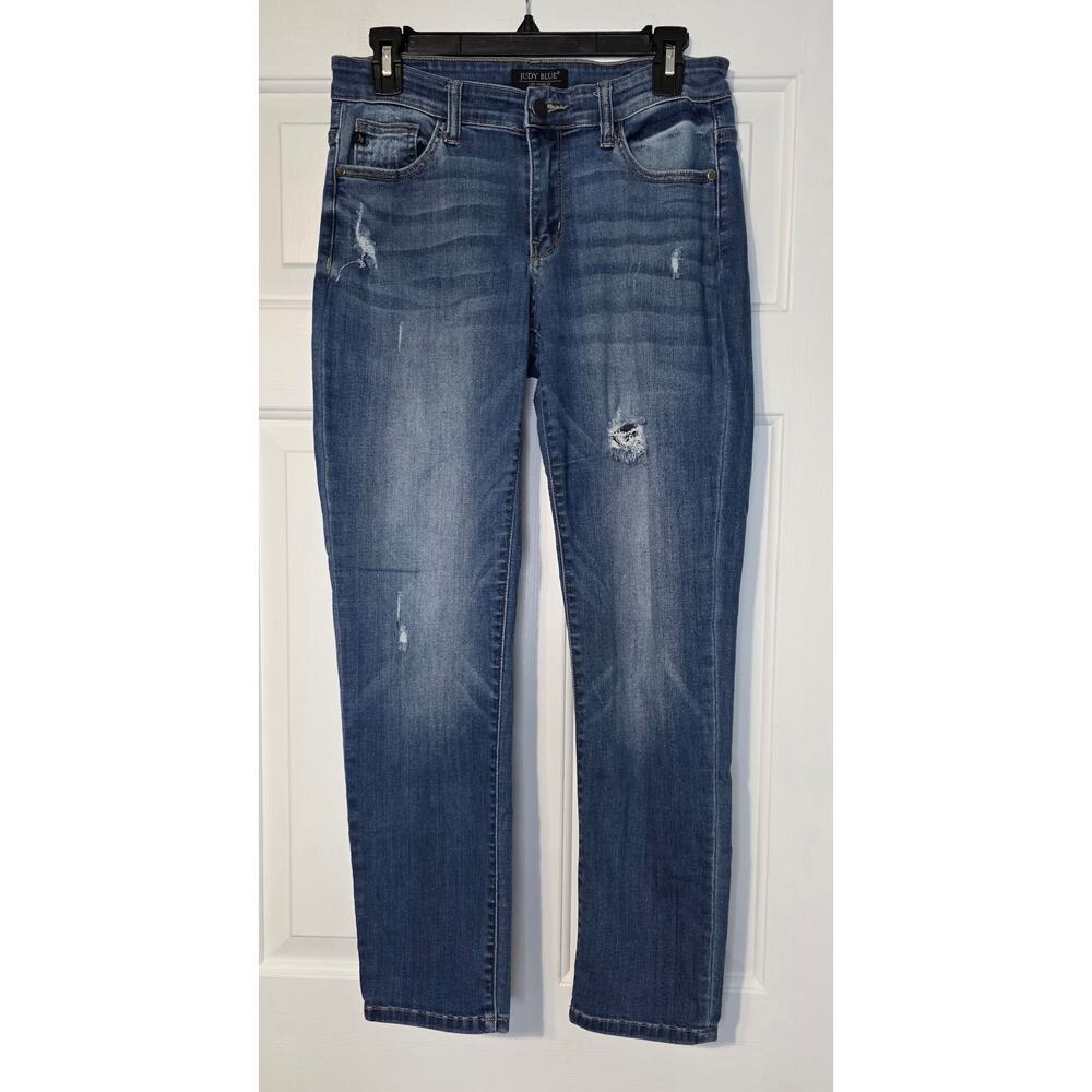 Judy Blue boyfriend‎ distressed womens jeans Size 7/28